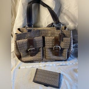 Coach purse brown